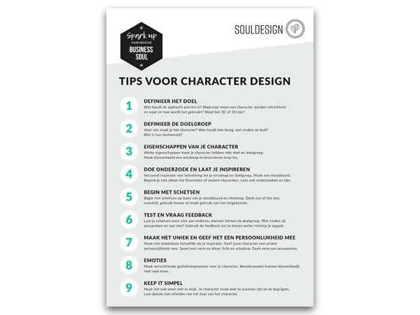 9 tips voor character design